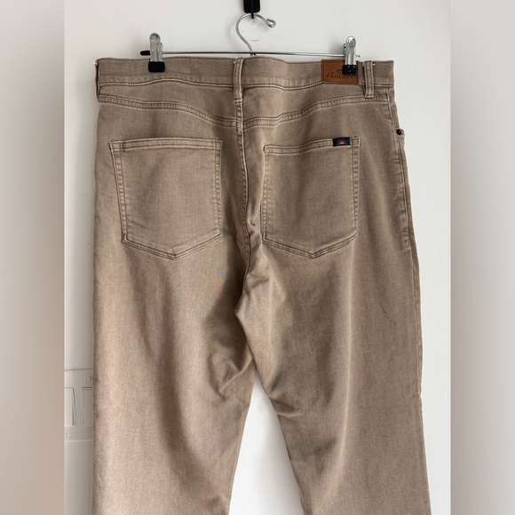 FAHERTY Stretch Terry 5-Pocket Pant - Desert Khaki Size 38/32 - Picture 8 of 16